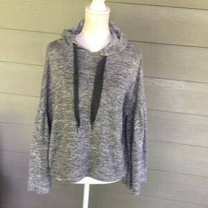 Taylor & Sage Hooded Bell Sleeve Sweater